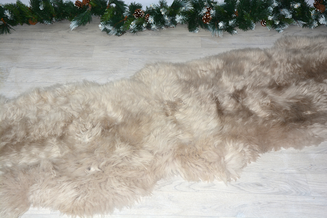 2er Lammfell Teppich Beige (öko)